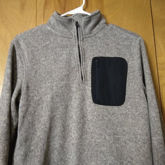 Urban Pipeline Men's Small 1/4 Zip Long Sleeve Pullover Sweater Zip Pocket - Picture 2 of 6